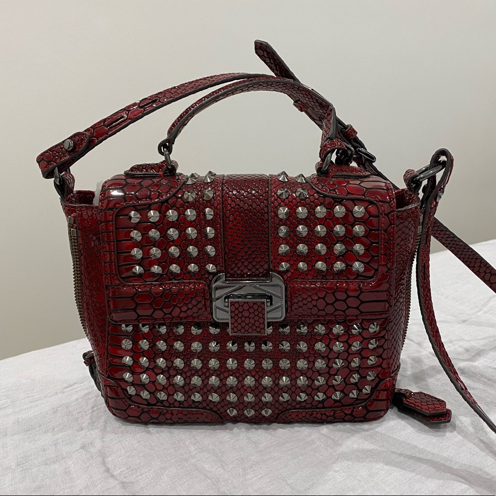 RARE rebecca minkoff elle embossed crossbody